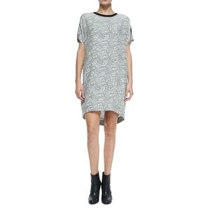 Rag & Bone Lafayette Graphic Lace Silk Shift Dress Silk Pockets Size Medium